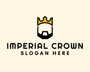 King Crown Beard logo design