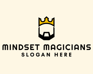 King Crown Beard logo design