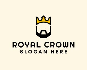 King Crown Beard logo design