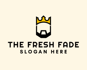 King Crown Beard logo design