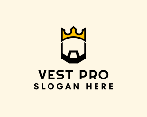 King Crown Beard logo design