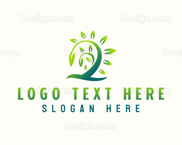 Organic Tree Plant Logo