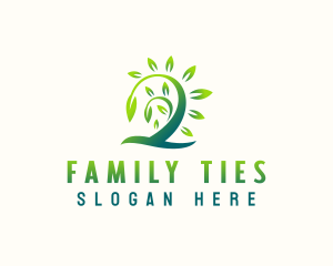 Organic Tree Plant logo design