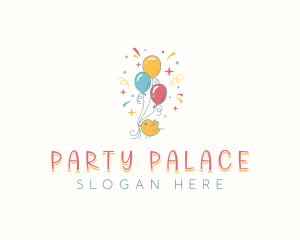 Bird Party Balloon logo design