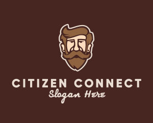 Hipster Old Guy logo design