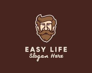 Hipster Old Guy logo design