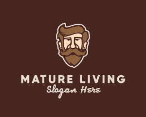 Hipster Old Guy logo design