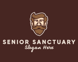 Hipster Old Guy logo