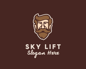 Hipster Old Guy logo design