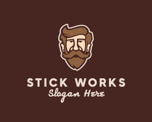 Hipster Old Guy logo design