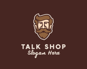 Hipster Old Guy logo design