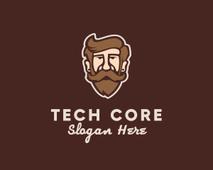 Hipster Old Guy logo design