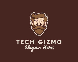 Hipster Old Guy logo design