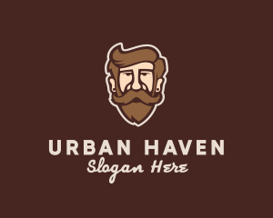 Hipster Old Guy logo design