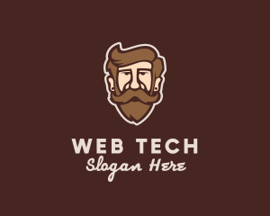 Hipster Old Guy logo design