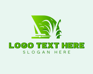 Landscaping Lawn Grass Cutting logo