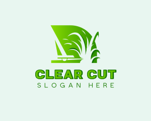 Landscaping Lawn Grass Cutting logo design