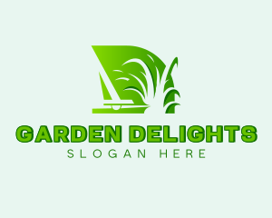 Landscaping Lawn Grass Cutting logo design