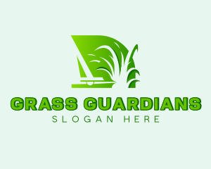 Landscaping Lawn Grass Cutting logo design