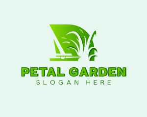 Landscaping Lawn Grass Cutting logo design