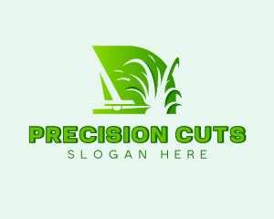 Landscaping Lawn Grass Cutting logo design