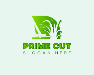 Landscaping Lawn Grass Cutting logo design