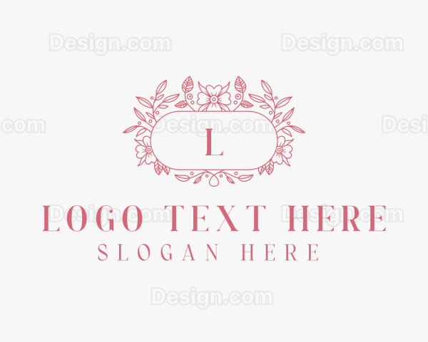 Floral Wedding Event Logo