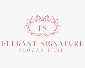 Floral Wedding Event  logo design