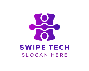 Purple Tech Puzzle  logo design