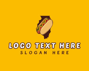 Hotdog Sandwich Illinois logo