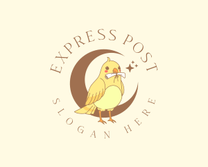 Postal Mail Bird logo design