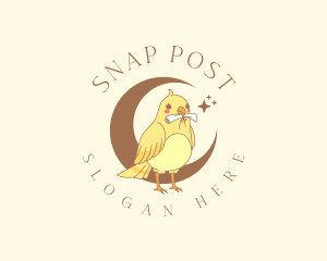 Postal Mail Bird logo design