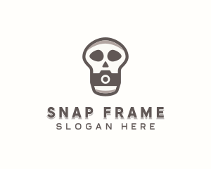 Skull Camera Photographer logo design