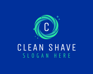 Swirl Cleaning Sparkle logo design