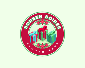 Festive Christmas Gift logo design