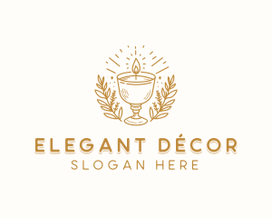 Scented Candle Decoration logo design