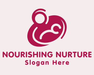 Mother & Newborn Breastfeeding logo design