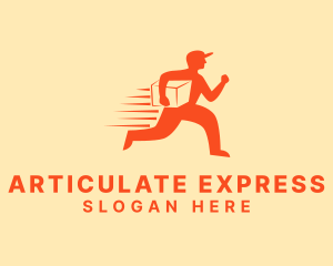 Express Delivery Man logo design