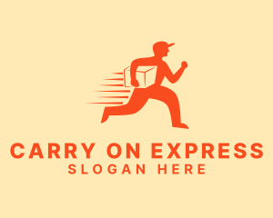 Express Delivery Man logo design