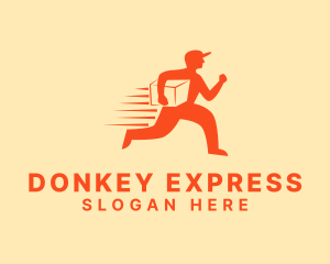 Express Delivery Man logo design