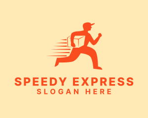 Express Delivery Man logo design