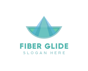 Origami Sail Boat logo design