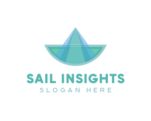Origami Sail Boat logo