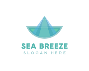 Origami Sail Boat logo