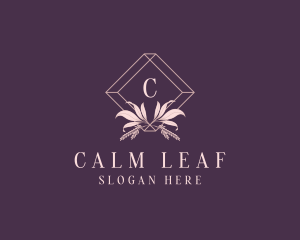 Garden Spa Leaf logo design