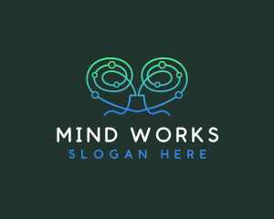 Human Brain Tech logo design