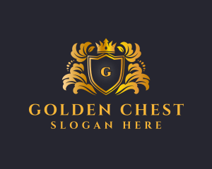 Crest Crown Insignia logo design