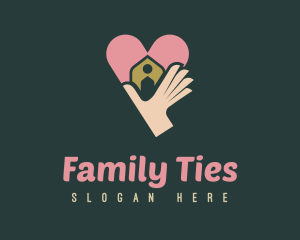 Charity Heart Home logo design