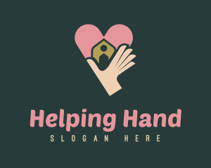 Charity Heart Home logo design