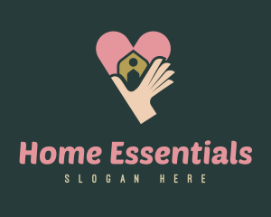 Charity Heart Home logo design